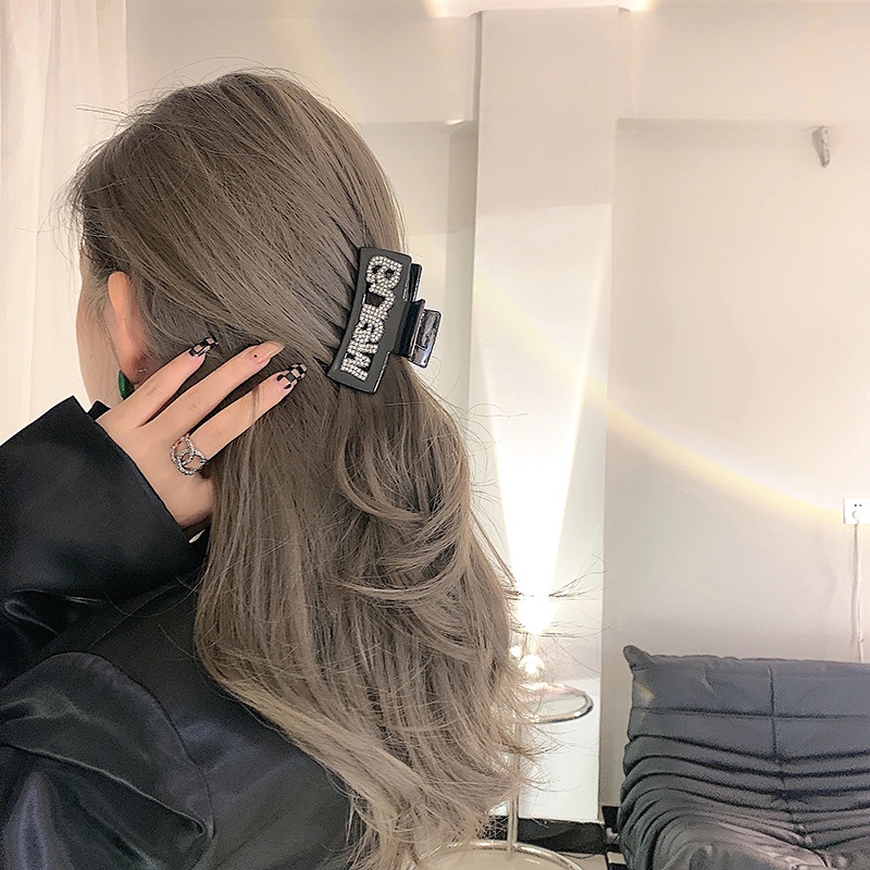 Kẹp tóc hàm cá mập đính kim cương cá tính