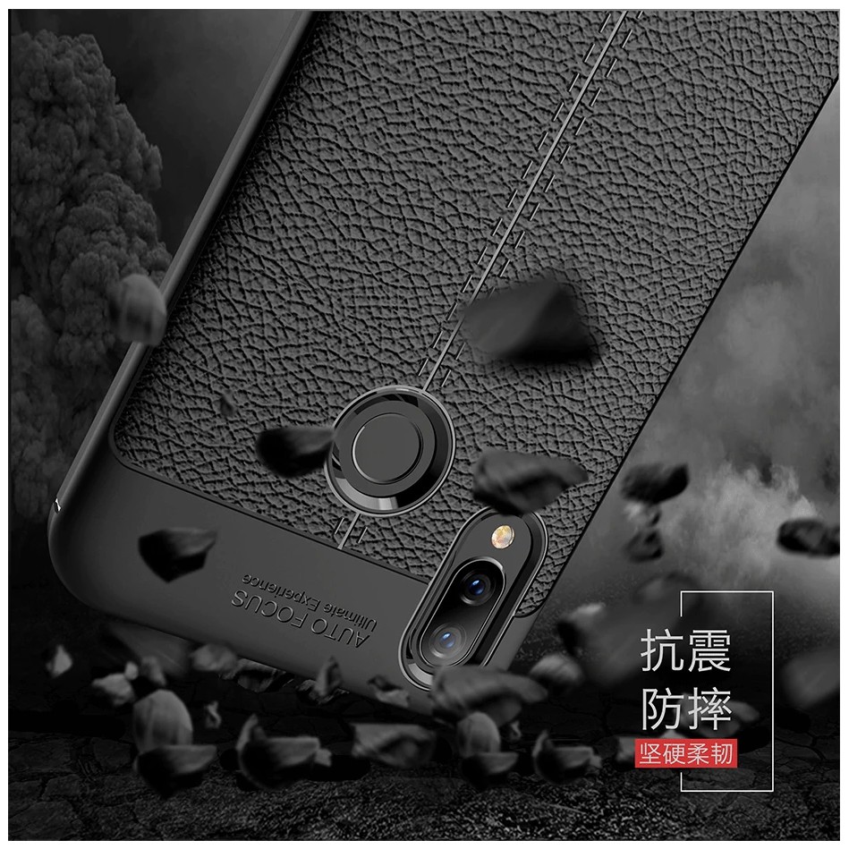 Ốp Lưng Auto Focus Vân Da Cho Huawei Nova 3i