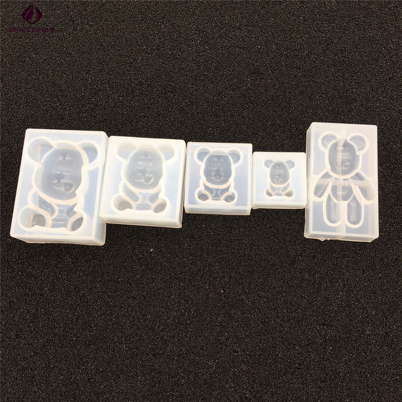 Khuôn Silicon Làm Đồ Trang Sức Hình Gấu Hoạt Hình Xinh Xắn