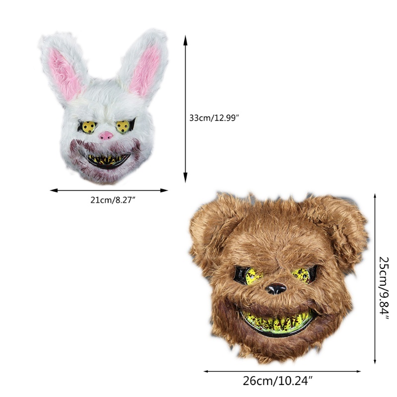 Mặt nạ hóa trang gấu youyo đáng sợ cho halloween