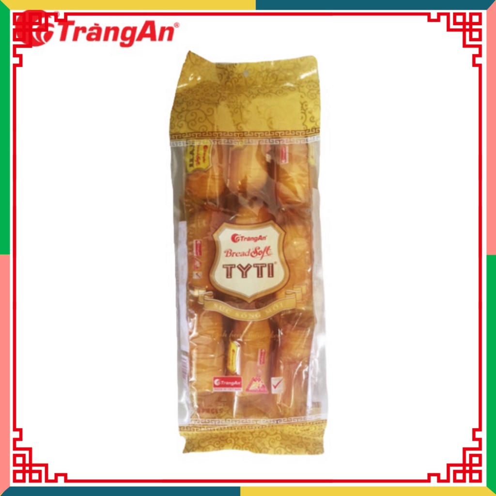 1 Gói bánh mì mềm TyTi 162g, nhãn hiệu Tràng An, hạn dùng 6 tháng