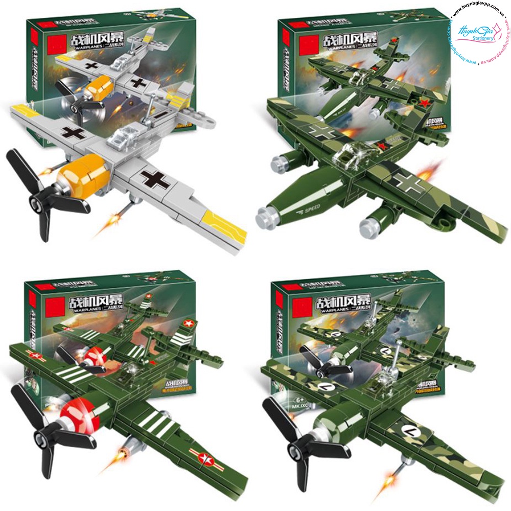 Đồ chơi lắp ráp mô hình máy bay quân sự