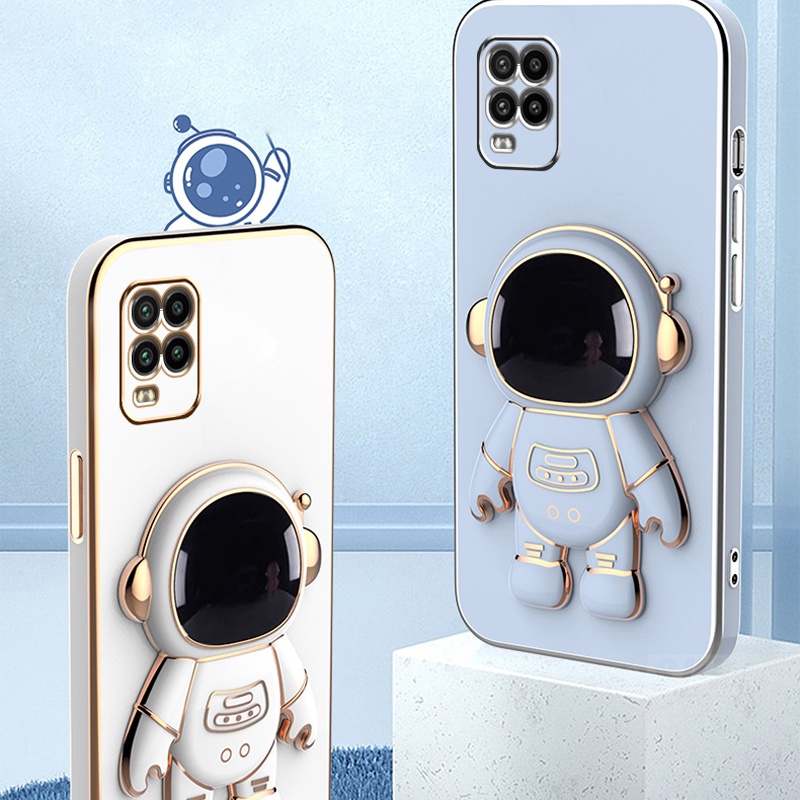 Ốp điện thoại KOOSUK dẻo có giá đỡ hình phi hành gia cho OPPO Realme 8 9 Pro 8i 9i