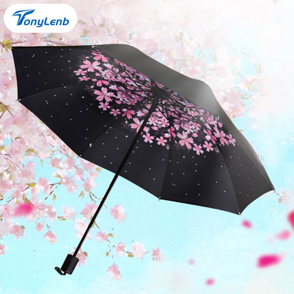 TonyLen Nam Nữ Ô Che Nắng Mưa Bảo Vệ Khỏi Tia UV Gió Gấp Nhỏ Gọn Du Lịch Ngoài Trời Ô Dù-168-DigitalVN