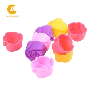Bộ 10 Khuôn Silicone Làm Bánh & Thạch Rau Câu & Socola Hình Hoa Hồng