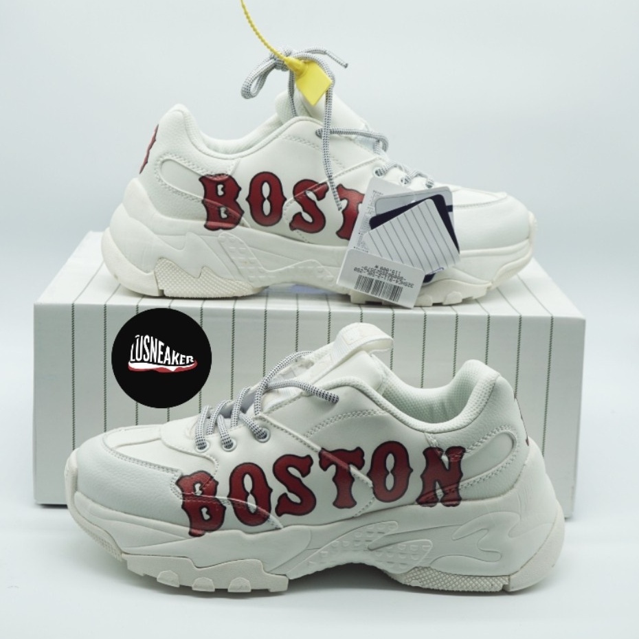 Giày thể thao nam nữ Boston - Giày sneaker ulzzang trắng cao cấp full bill box độn đế cao cổ tăng chiều cao mlb D3