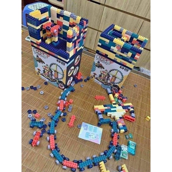 BỘ LEGO SIÊU TRÍ TUỆ VÒNG QUAY KHỔNG LỒ 520 CHI TIẾT SIÊU ĐẸP, KHÔNG MÙI, AN TOÀN CHO BÉ