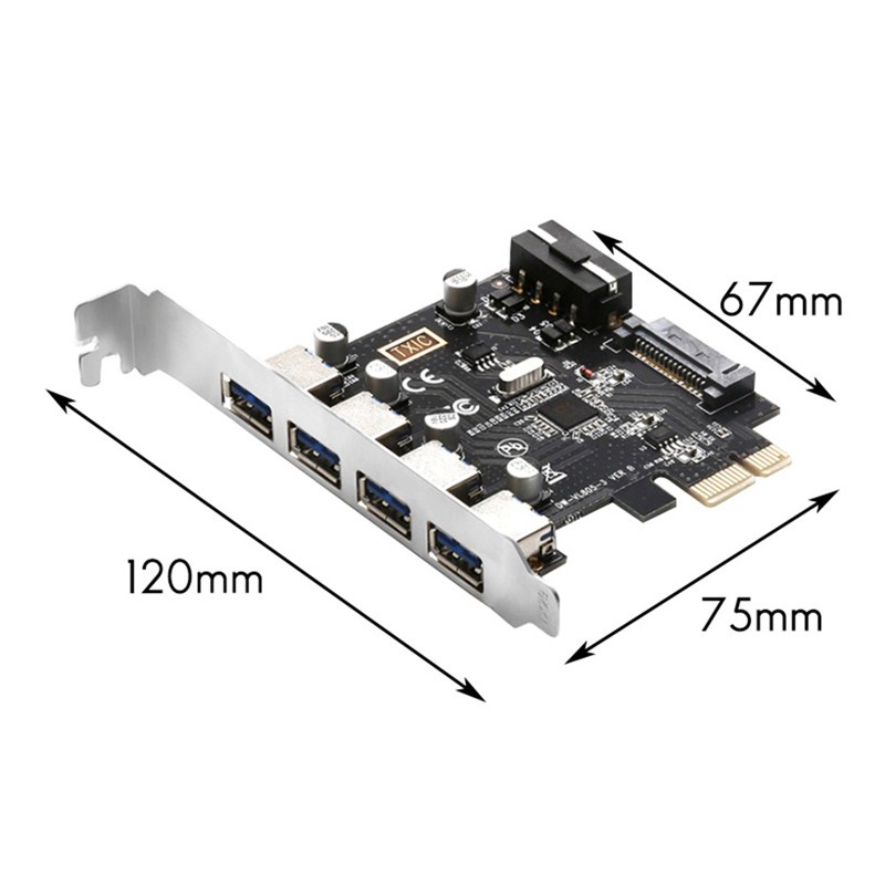 Card Mở Rộng Pci-E Sang Usb 3.0 4 Cổng Thẻ | BigBuy360 - bigbuy360.vn
