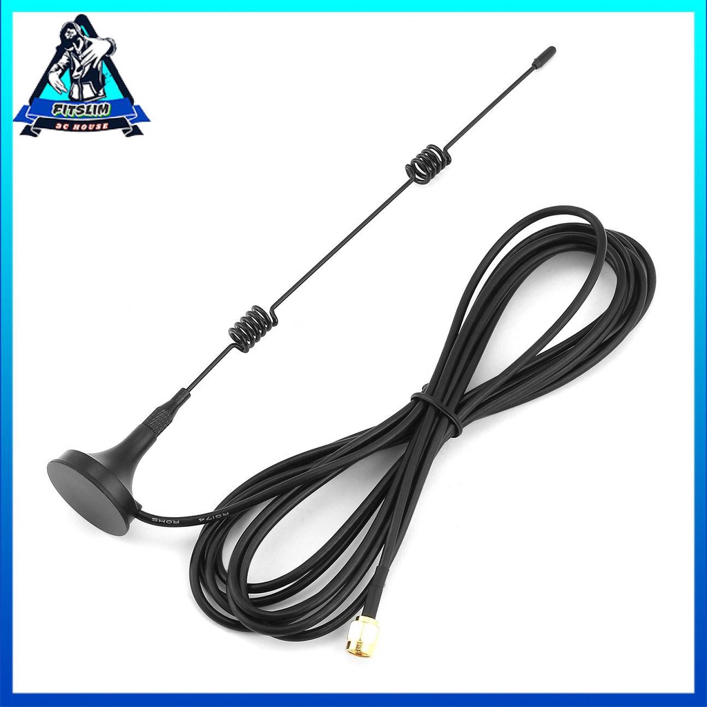 SMA 2.4GHz 3DBI Wifi không dây WLAN 5 X Phạm vi mở rộng ăng-ten tăng cường + Đế