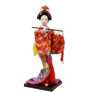 Búp Bê Vải Lụa Kiểu Kimono Nhật Bản Dùng Để Trang Trí
