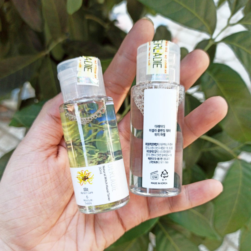 Nước tẩy trang Derladie Natural Witch Haze, MINI 30ml