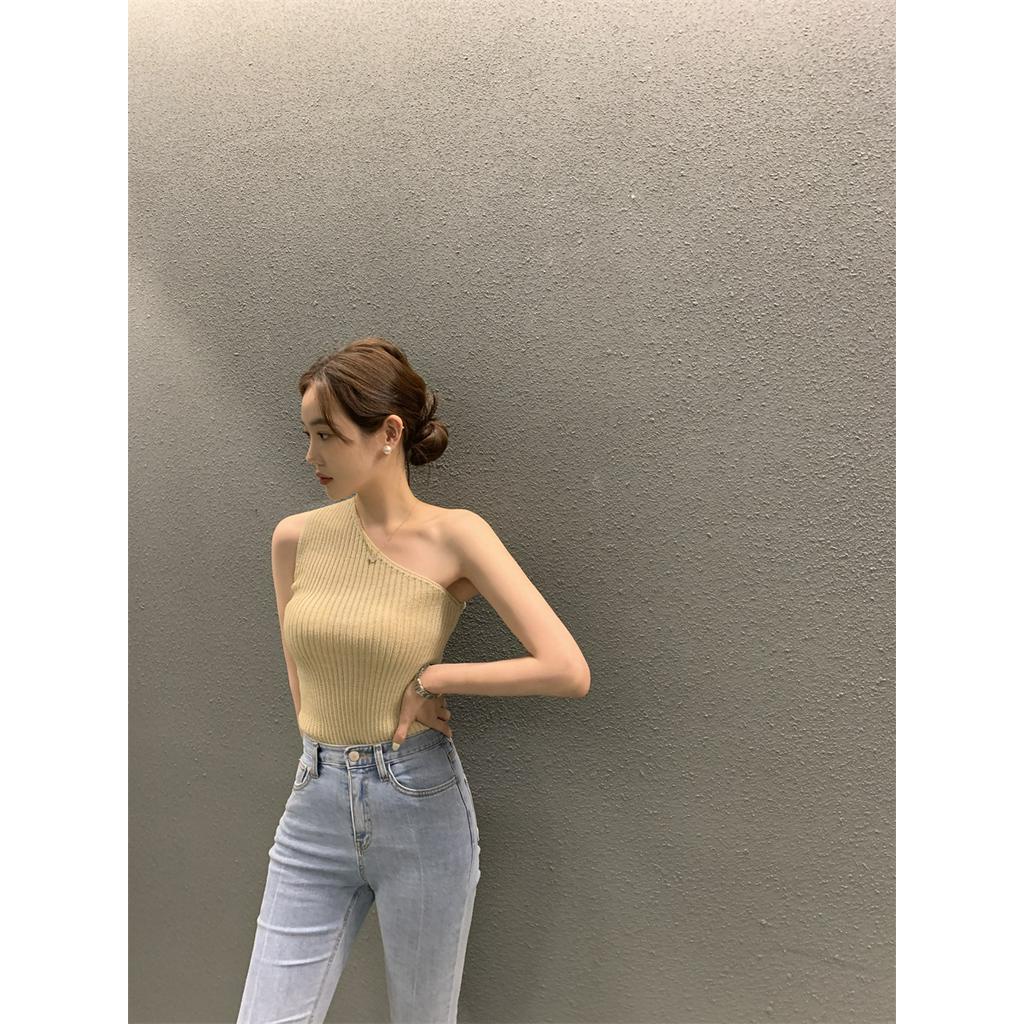 Áo Hai Dây Dệt Kim Phong Cách Hàn Quốc Thời Trang Mùa Hè 63416