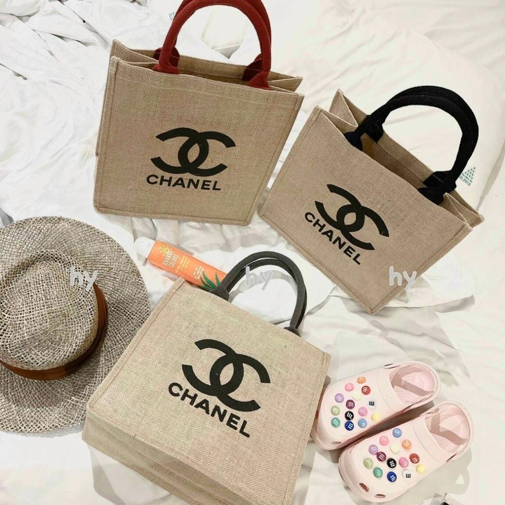 Túi cói CHANEL siêu xinh