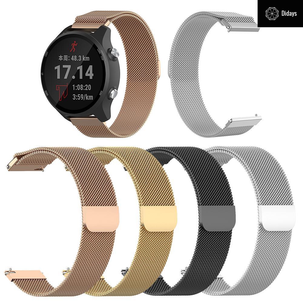 Dây Đồng Hồ Milanese 20mm Có Nam Châm Thay Thế Cho Garmin Forerunne