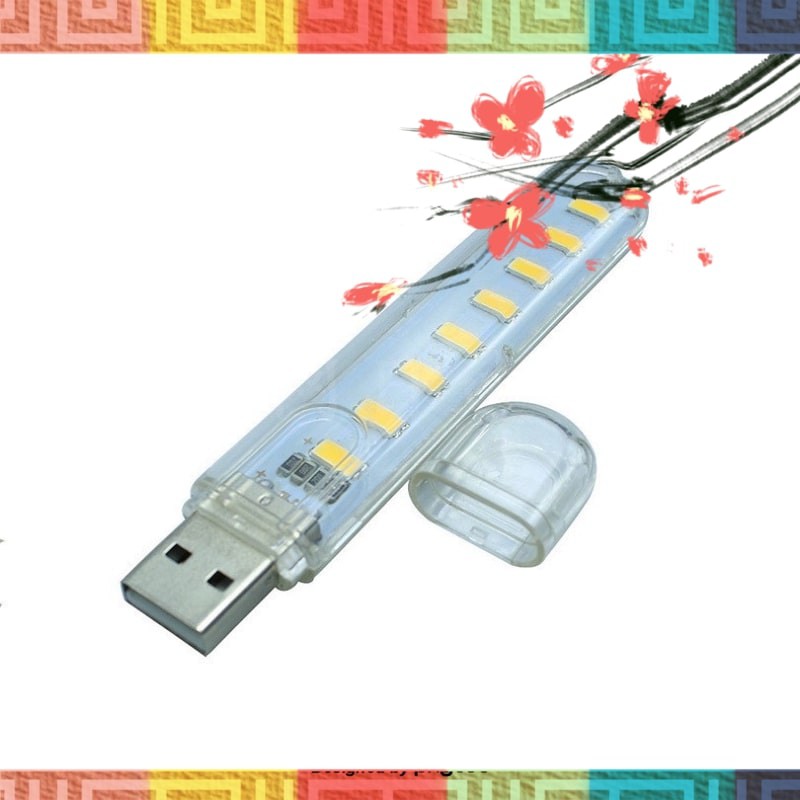 🧃 Đèn led usb 8 bóng cực sáng