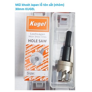 Mũi khoét Japan lỗ tôn sắt (nhôm) 30mm KUGEL