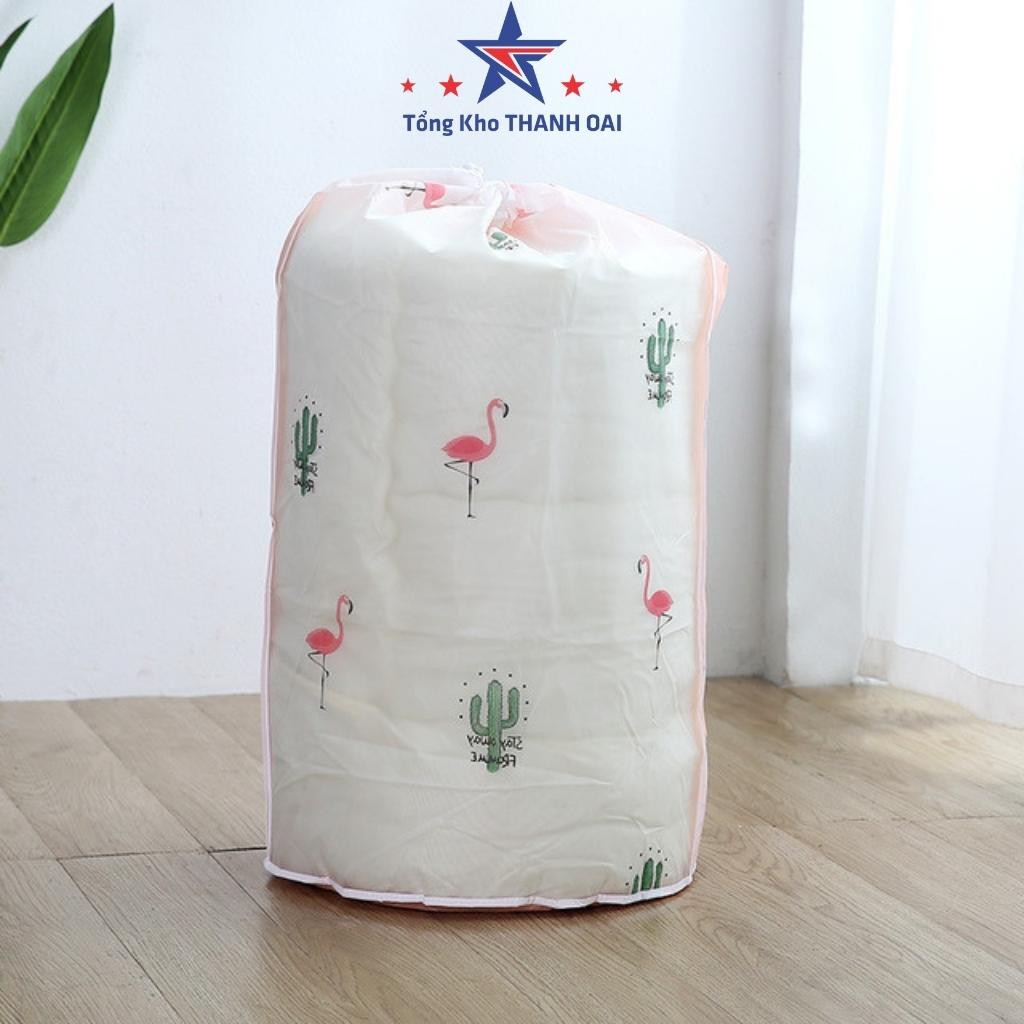 Túi vải đựng chăn màn quần áo vải dù chống thấm cỡ lớn - túi đựng đồ dây rút tiện dụng