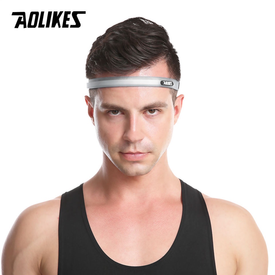 Băng đô thể thao AOLIKES silicone điều chỉnh được hỗ trợ tập luyện tiện lợi
