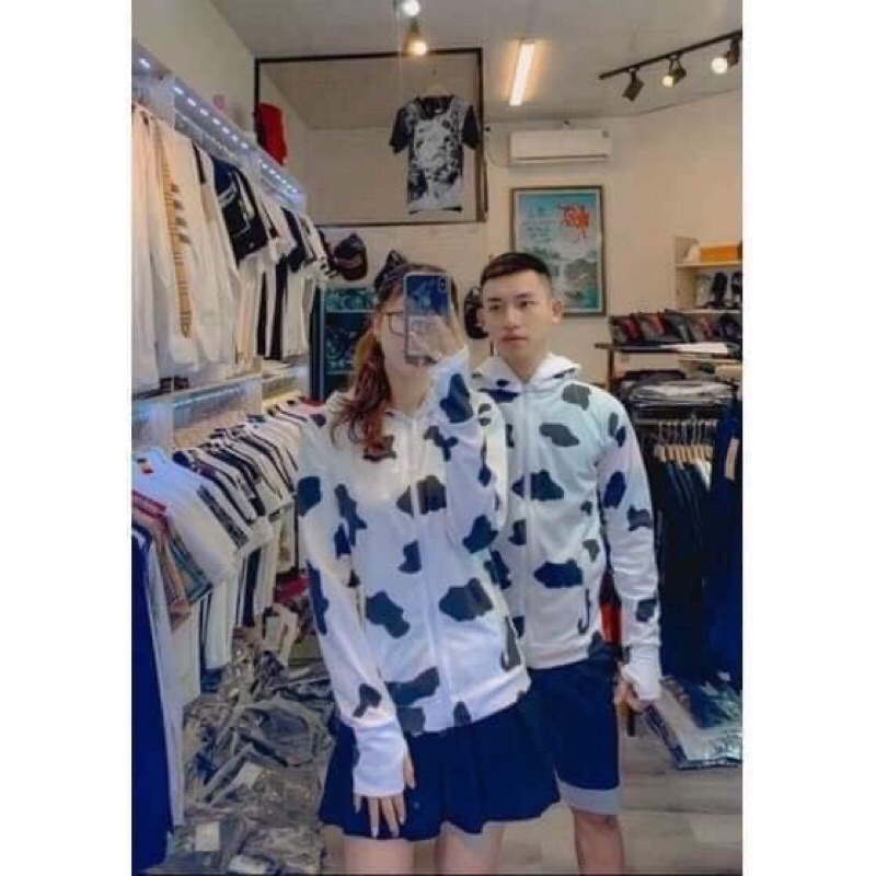 Áo chống nắng bò sữa hàng unisex [ ảnh thật cuối ]