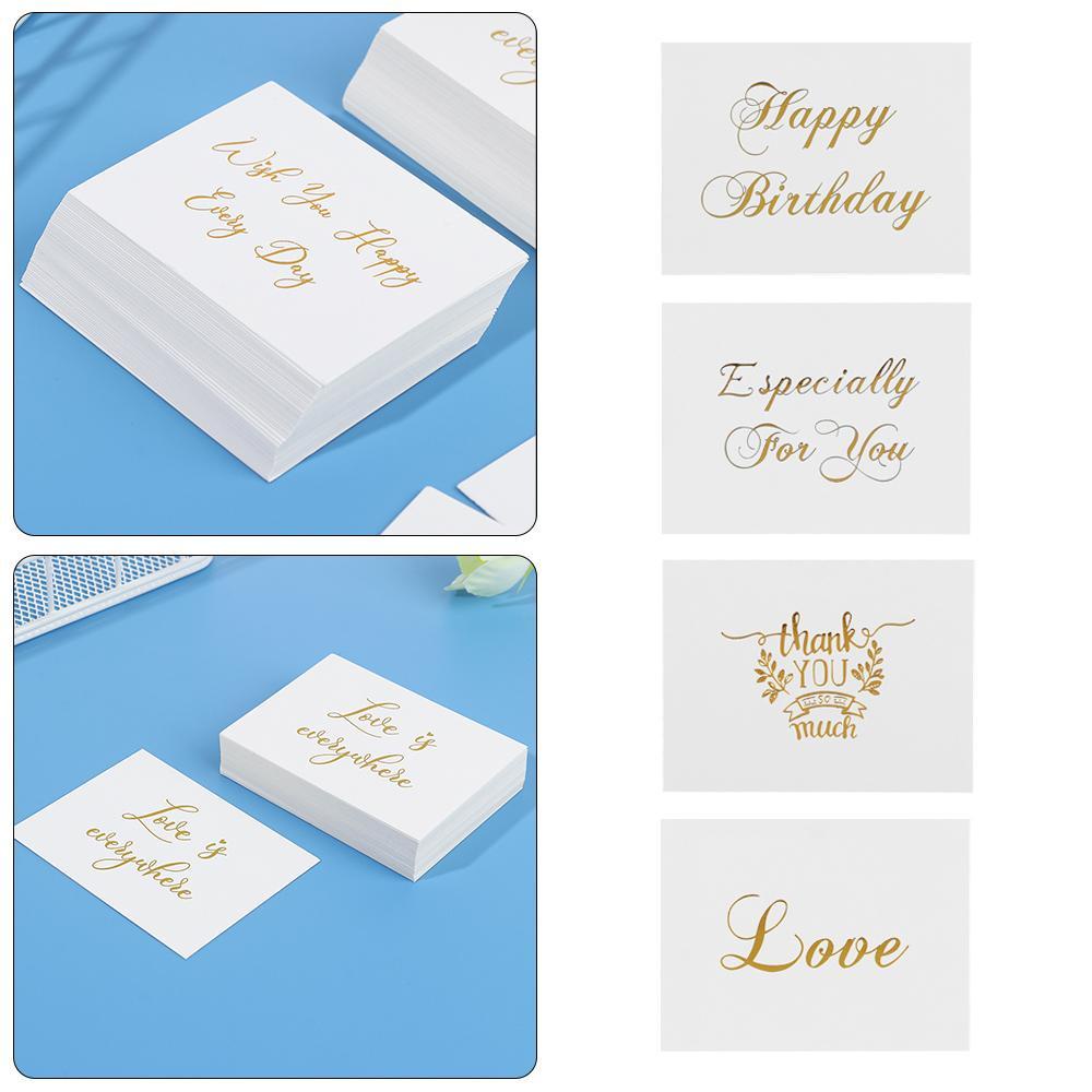 Set 50 Thiệp Mời Đám Cưới / Sinh Nhật 6x8cm|Dụng Cụ Dập Dấu Trang Trí Đa Năng Tiện Dụng