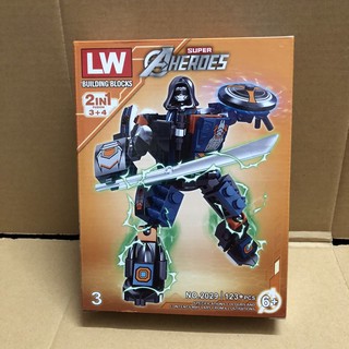 [123 pcs] Mẫu Xếp Hình LW 2029 Marvel Hero