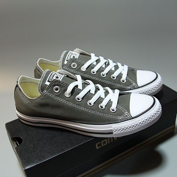 Giày Converse classic thấp cổ vải xám CTVX09