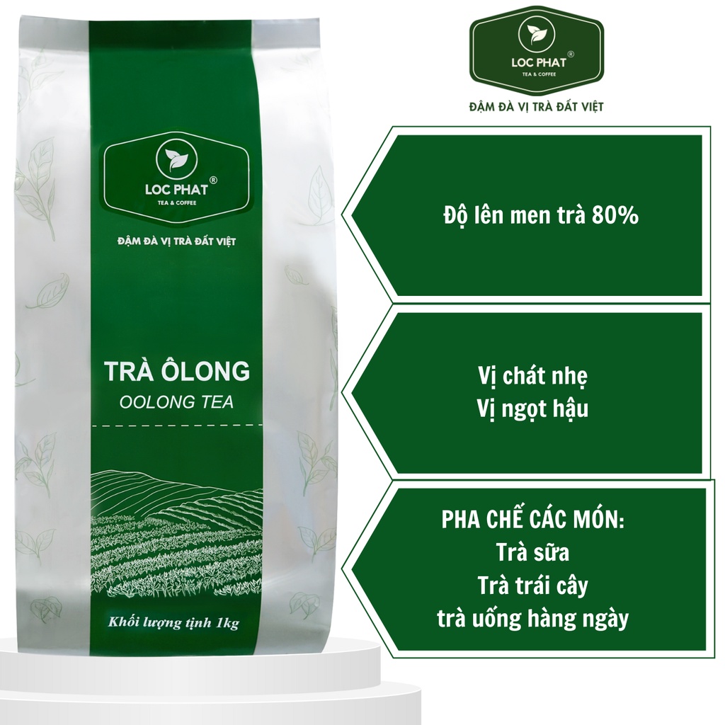 Trà Ô Long Lộc Phát - 1KG - Nguyên Liệu Để Pha Chế Trà Sữa (Đồ uống) (Trà Lộc Phát)