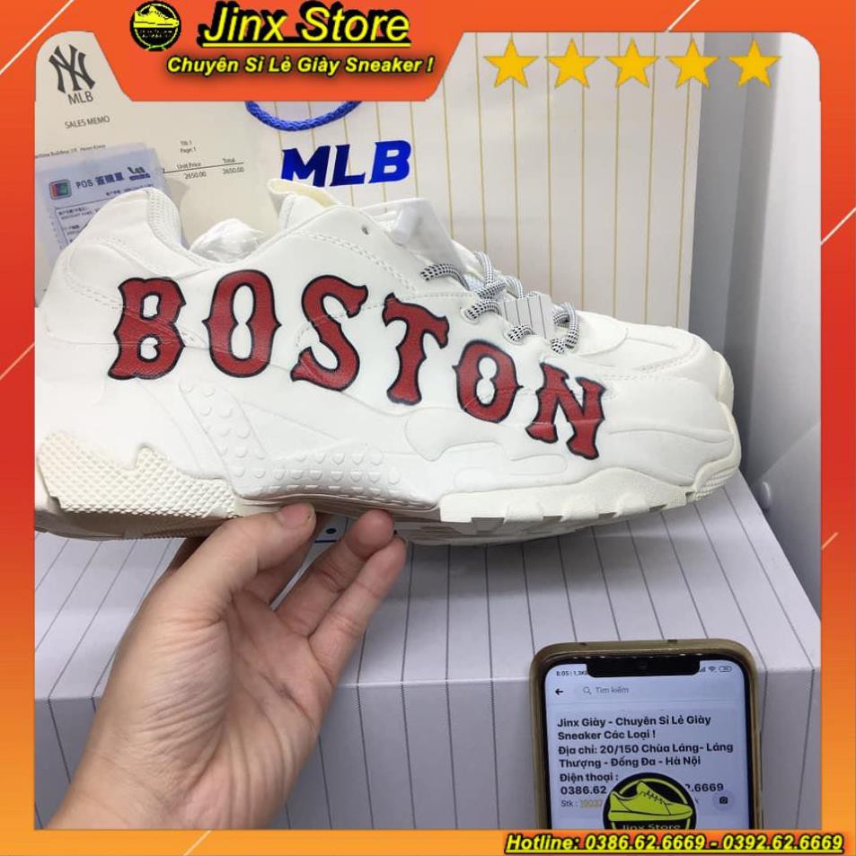 [ FREE SHIP ] Giày thể thao sneaker trắng M L B BOSTON full size, full bill box hàng 1:1 | BigBuy360 - bigbuy360.vn