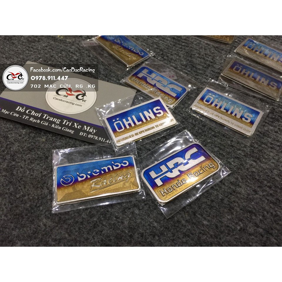 Tem Logo titan các kiểu 20x35 mm (dán mọi chỗ)