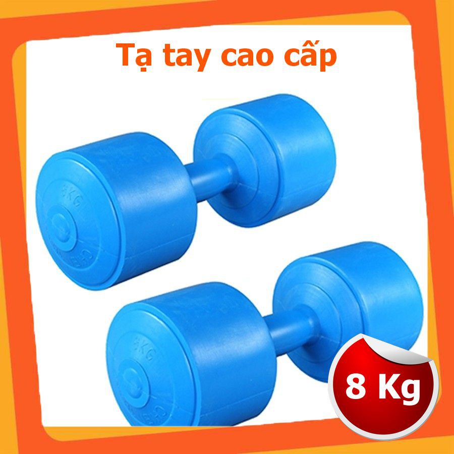 SALE Tạ Tay Tạ Nhựa Tay Tạ Tập Gym Tại Nhà 7KG 8KG ( Đủ Size 1kg 2kg 3kg 4kg 5kg 6kg 7kg 8kg)