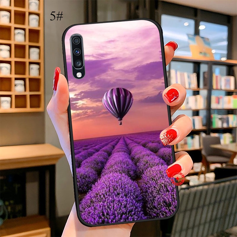 Ốp Điện Thoại Dẻo Họa Tiết Hoa Hồng Tím Xinh Xắn Cho Samsung Galaxy S21S S21 Ultra Plus Fe A72 A32 A22 YE68