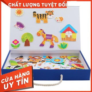 Đồ Chơi Giáo Dục Tranh Ghép Nam Châm Nông Trại Vui Vẻ Cho Bé Tư Duy Sáng Tạo