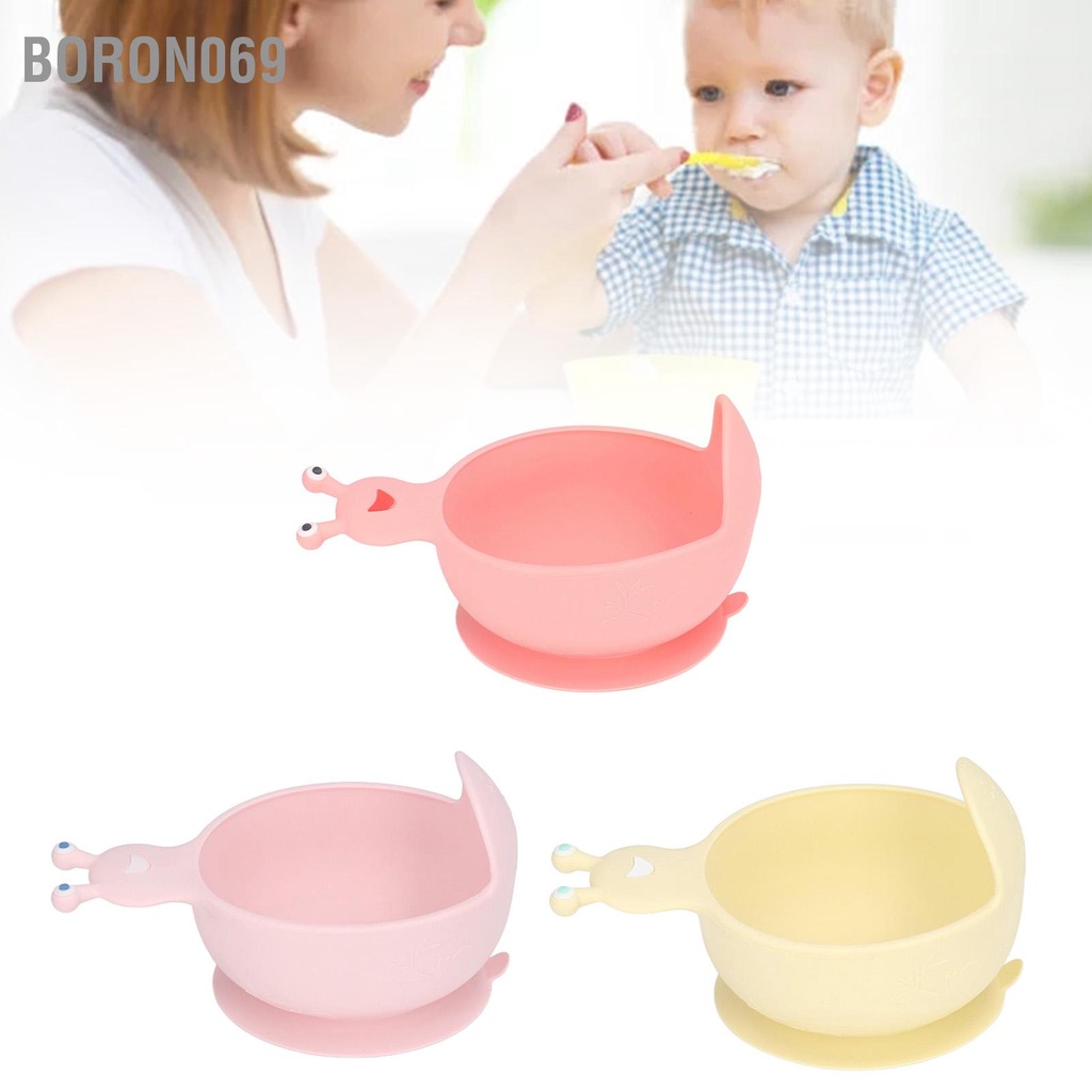 Boron069 Hút silicon cho trẻ mới biết đi Bát ăn không thể vỡ Lò vi sóng Máy rửa bát An toàn Trẻ sơ sinh từ 6 tháng tuổi trở lên