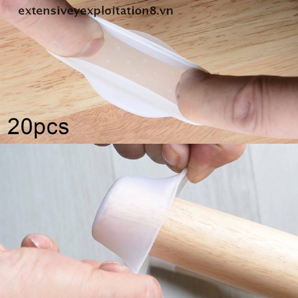 Set 20 Miếng Đệm Silicon Lót Chân Bàn Ghế Bảo Vệ Sàn Nhà