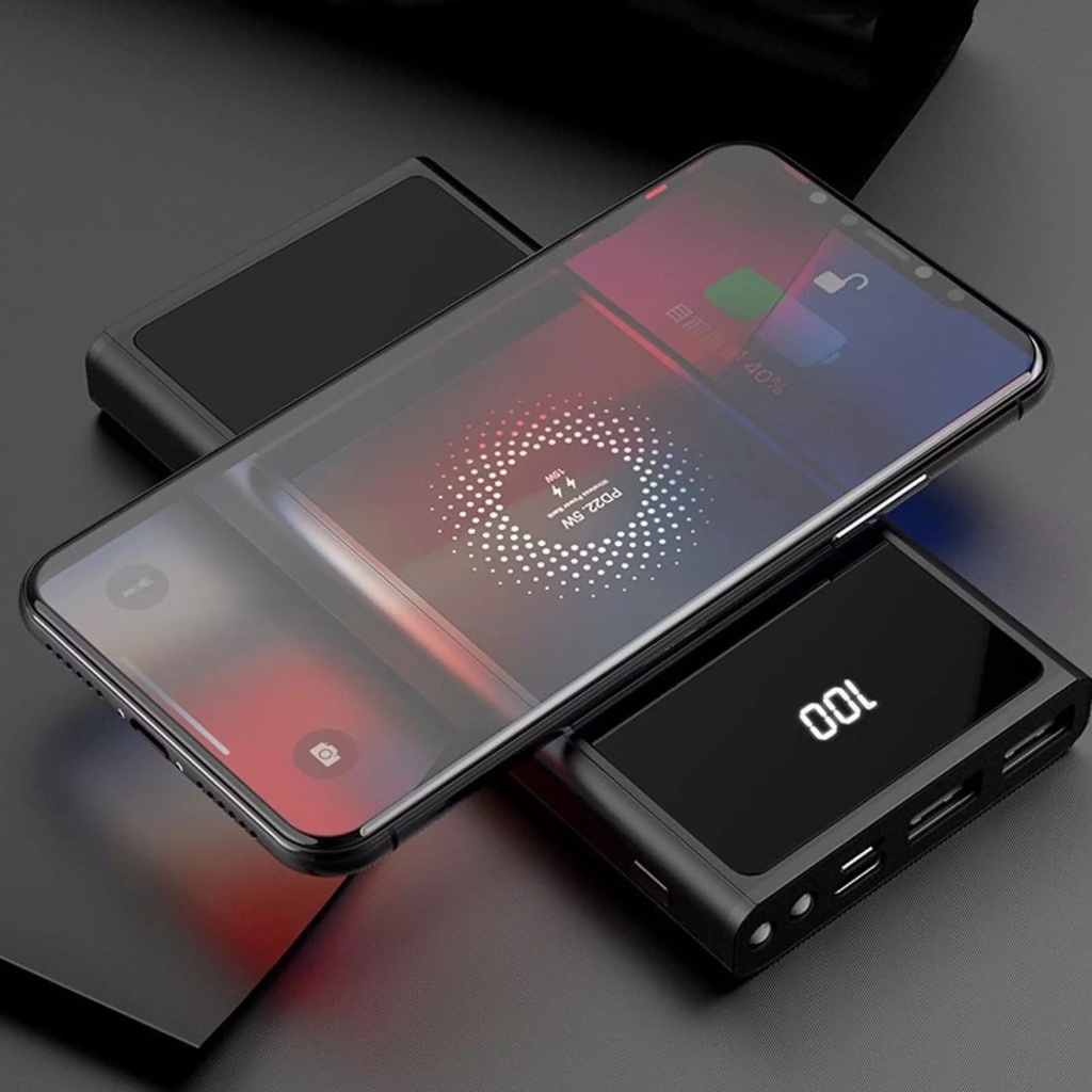 Sạc Dự Phòng Không Dây Tích Hợp Sạc Nhanh 10000Mah-Tiện Lợi Dễ Sử Dụng-Bảo Hành 12 Tháng