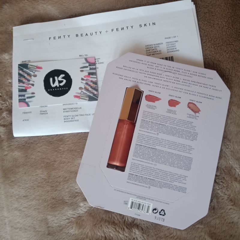 [Auth bill mỹ] Set trang điểm Glow Trio Fenty 3 món | BigBuy360 - bigbuy360.vn