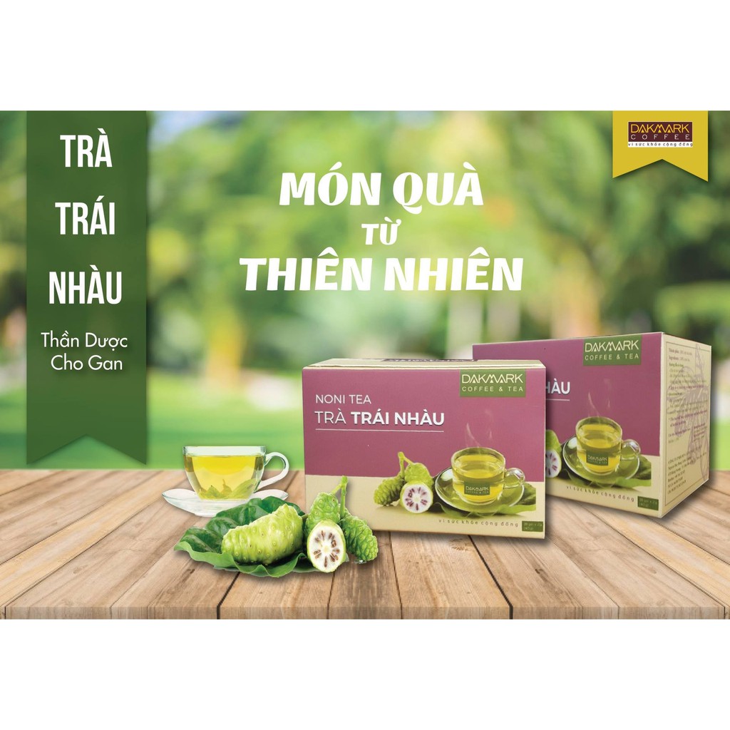 Trà trái nhàu DakMark - Noni Tea (hộp 20 gói x 2g)