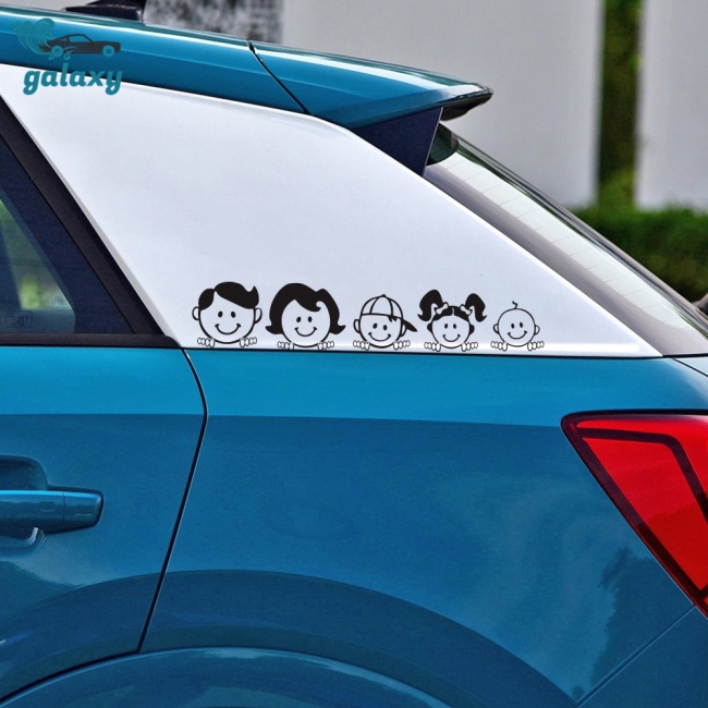Decal dán xe họa tiết gia đình hạnh phúc 5x25cm