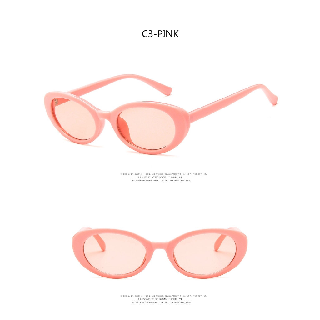 Kính mát gọng hình bầu dục thời trang cá tính cho nam và nữ