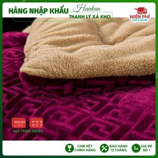 [3.5kg] Chăn lông cừu chữ vạn siêu ấm/mền lông