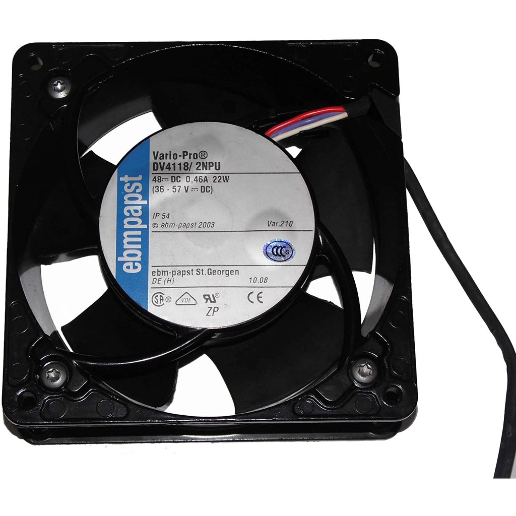 Quạt chống nước, quạt chống ẩm dùng cho nhà yến, nhà nấm ebmPAPST 12038 Vario-Pro DV4118/2NPU 48V 0.46A 22W IP54 12cm