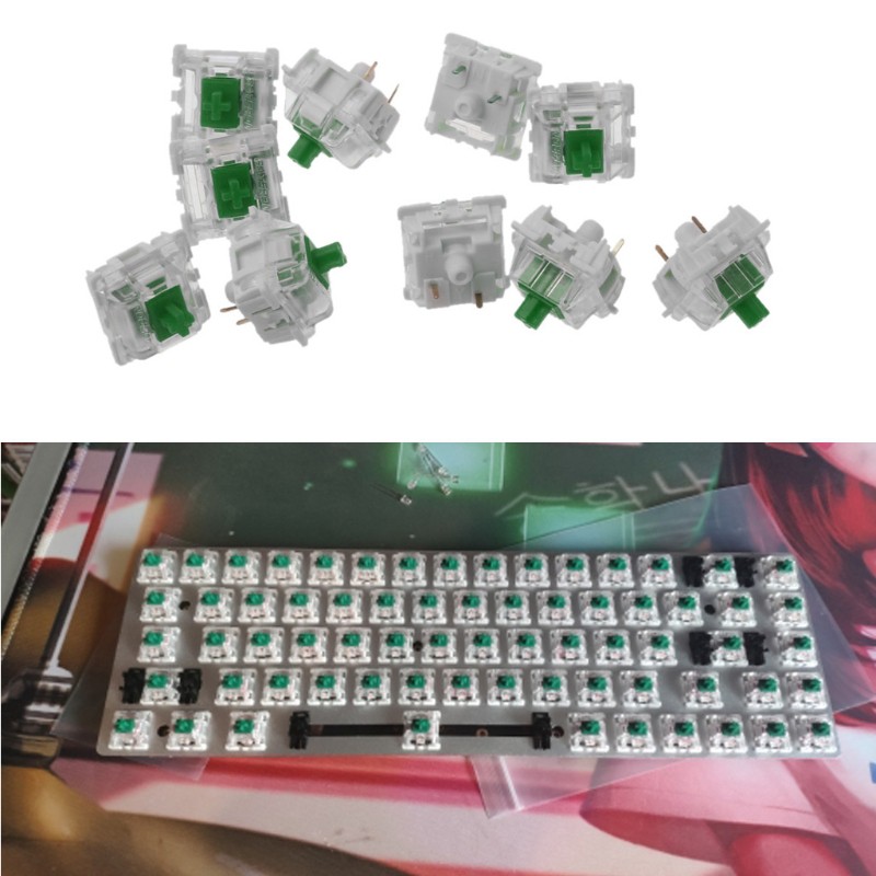 Bộ 10 Bàn Phím Cơ Wilron Smd 3pin Mx Fit Gh60