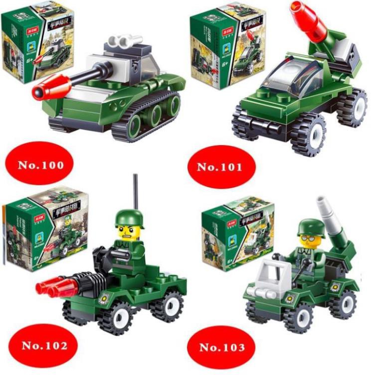 Đồ chơi lắp ghép các loại xe và thú Mini Giao hàng ngẫu nhiên Lego Style