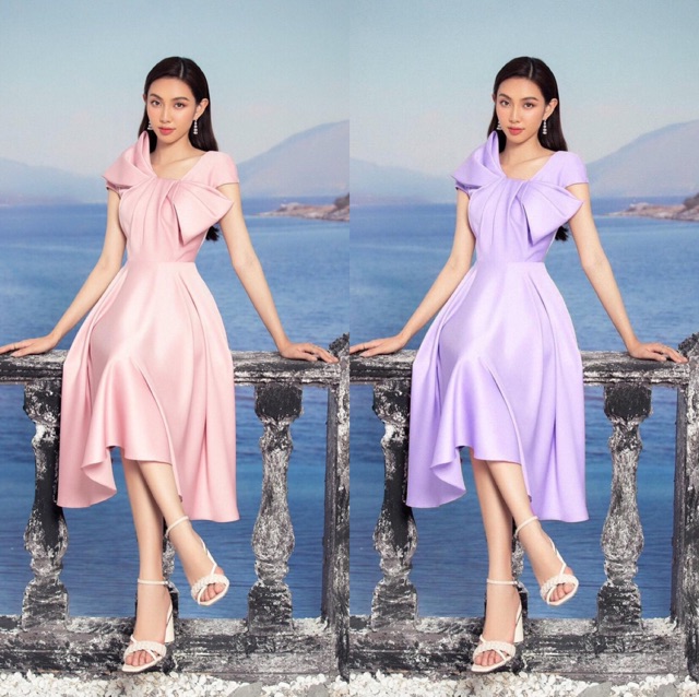 Đầm xoè đính noe xếp ly xinh xắn