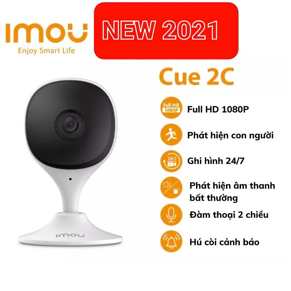 Camera IP Dahua Ilou Cue 2c 1080P, Camera Theo Dõi Em Bé, Camera Phát Hiện Con Người H265 Nhỏ Gọn Và Thông Minh