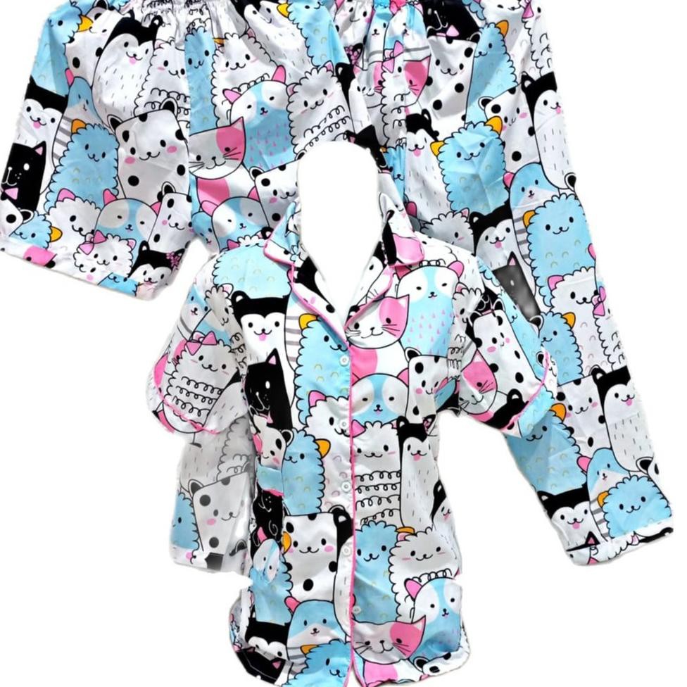 Bộ Đồ Ngủ Pijama 3 Trong 1 Họa Tiết Hello Kitty Dễ Thương