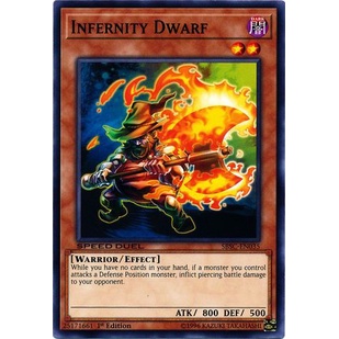 Bài yugioh speed duel - Infernity Dwarf - SBSC-EN035 - Common 1st Edition