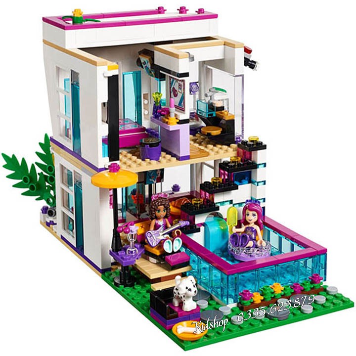 Bộ Lego Xếp Hình Friends 10498/3013 Siêu Biệt Thự Siêu Cao Cấp Của Ngôi Sao Olicia 🦀 Lego Lắp Ráp Đồ Chơi Cho Bé Gái