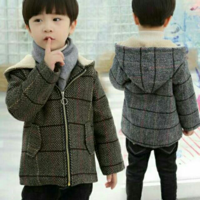 Áo khoác dạ cho bé trai
