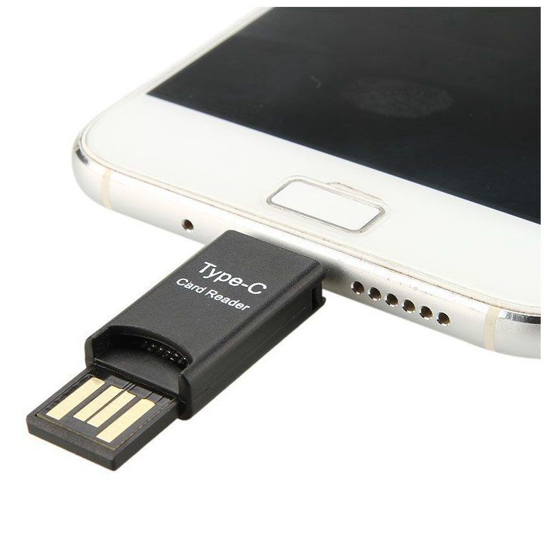 USB 3.1 Type C USB-C to Micro-SD TF Card Reader Adapter for Macbook PC Cellphone